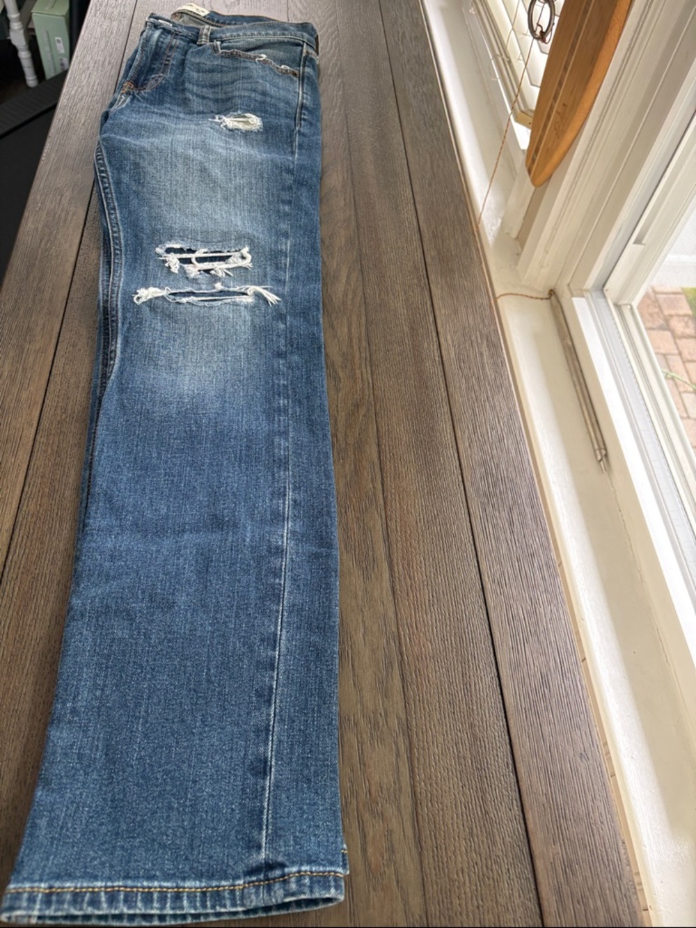 abercrombie kids Distressed Blue Denim Jeans